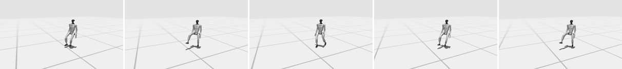 Walk motion sequence